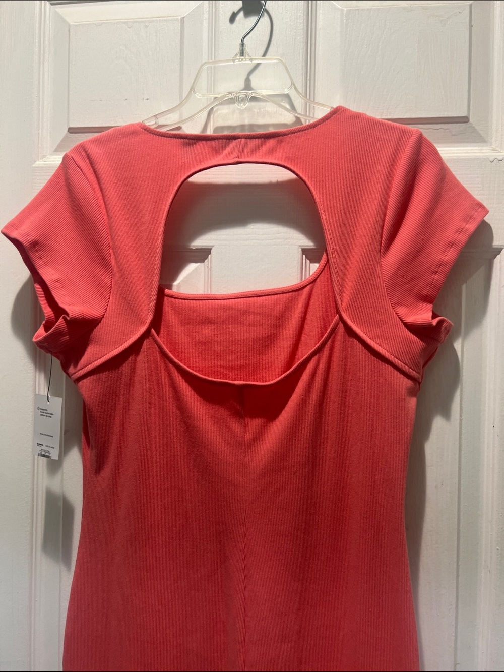 Nine West Coral Pink Cutout Midi Dress NWT - Picture 8 of 11
